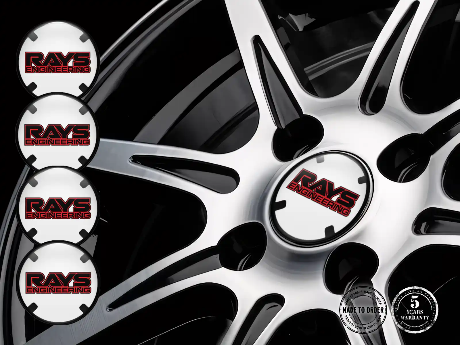 Rays Felgendekoration Ausgabe Individuelle Silikonsticker